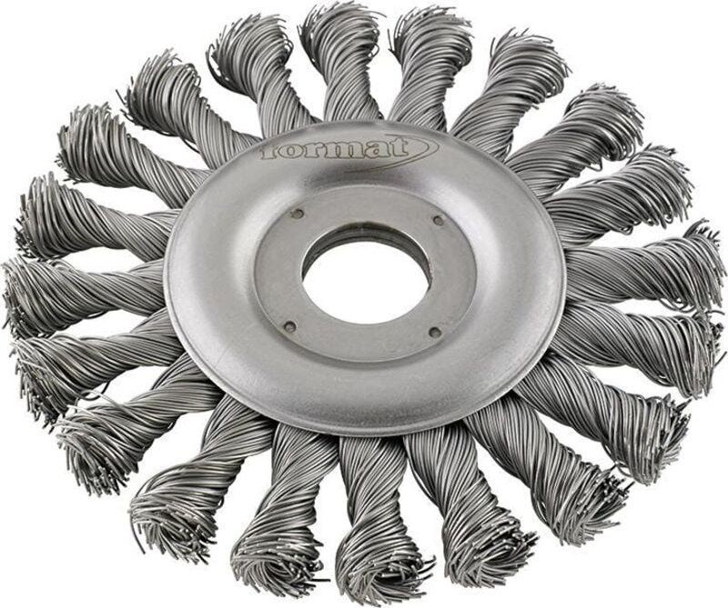 FORMAT Rundbürste Stahldraht gezopft 125mm