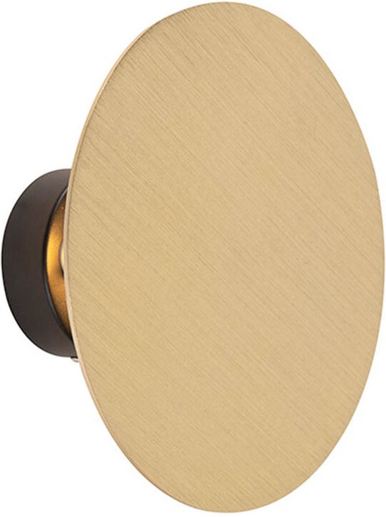 Smarte Wandleuchte rund gold inkl. 2 WiFi g9 - Pulley