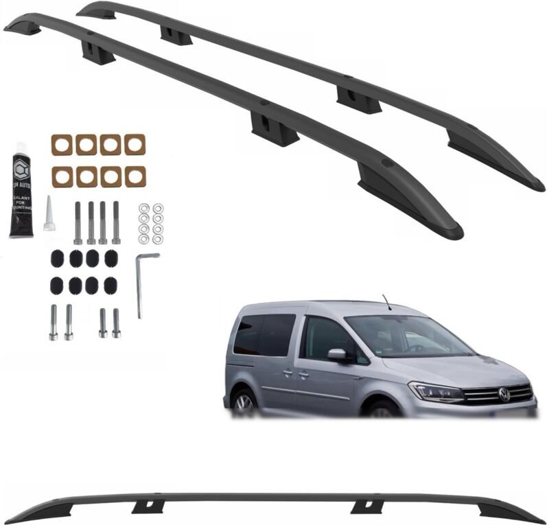 Dachreling für Volkswagen Caddy Maxi (2003–2020), schwarz