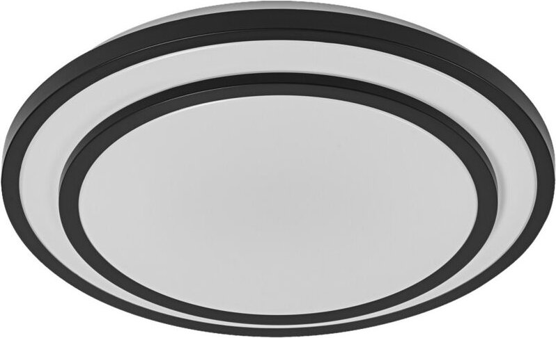 LEDVANCE ORBIS BERLIN LED-Deckenleuchte 490mm, schwarz, 36W, 4150lm, warmweiße Lichtfarbe, sehr homogene Lichtverteilung...