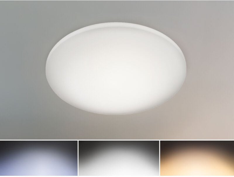 Meinewunschleuchte - Dimmbare led Deckenleuchte silma mit Fernbedienung - Feuchtraumgeeignet ø 40cm