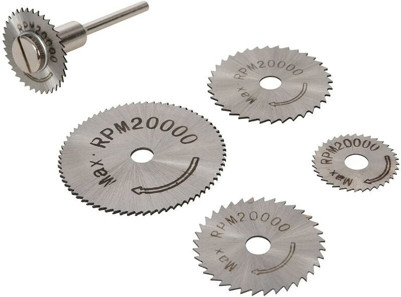 HSS-Sägeblätter, 6-tlg. Satz 22, 25, 32, 35 u. 44 mm