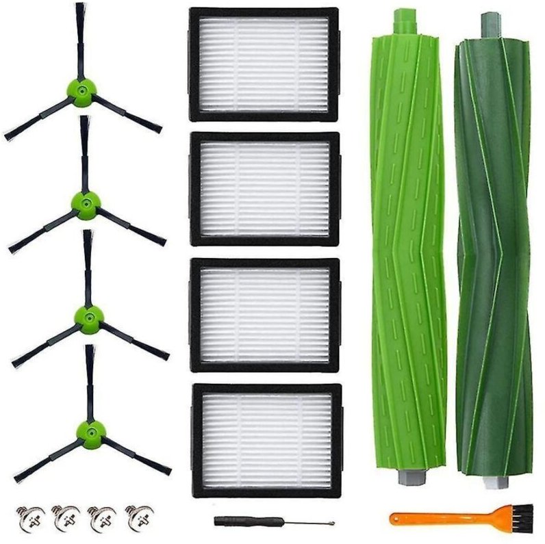 Staubsauger-Ersatzzubehör für Roomba j7 j7+ i7 i7+ i7 Plus E5 E6 E7 8 i8+ i6 i6+ i3 i3+ i4 i4+Ersatzteile, 4 Filter, 4 S...