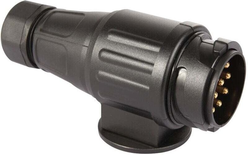 13-poliger Anhängerstecker, wasserdichter 12-V-Anhängersteckdosenstecker mit 13-poligem Stecker für Wohnwagen, Wohnmobil...