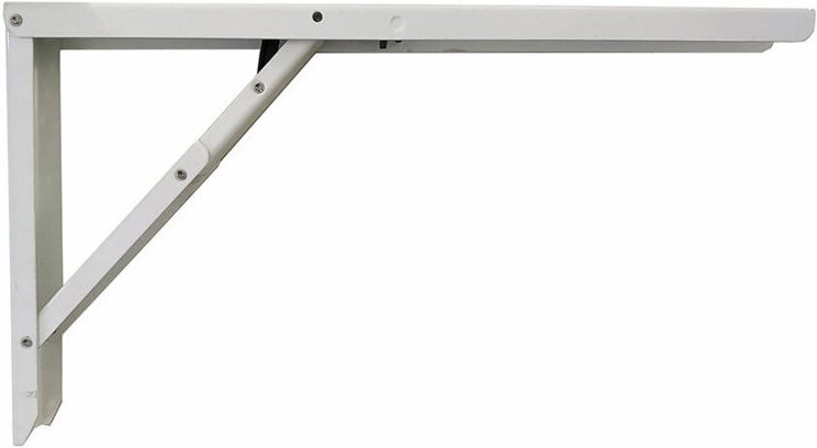 Zusammenklappbares Stahlviereck weiß 30x52cm.