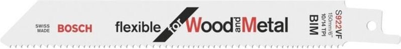 Säbelsägeblatt s 922 vf, Flexible for Wood and Metal, 2er-Pack - 2608656040 - Bosch