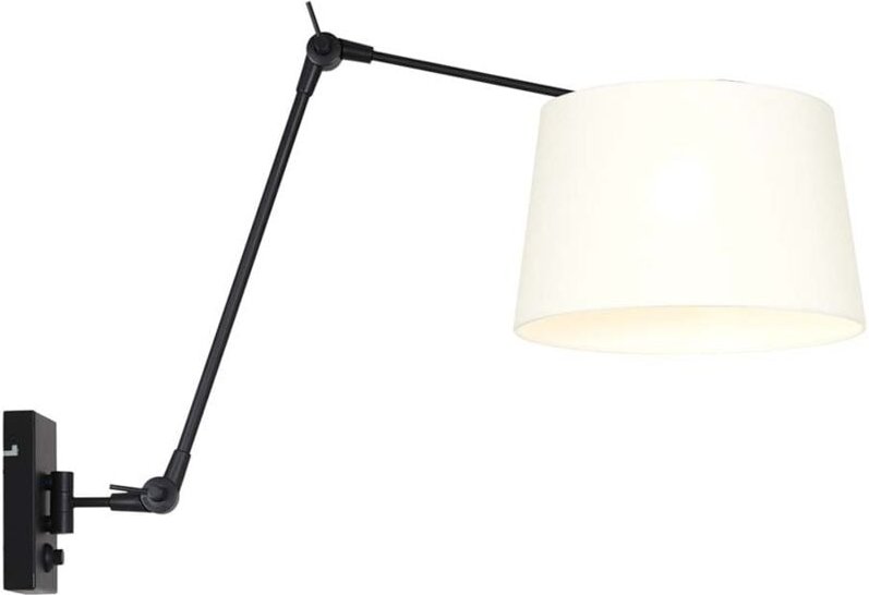 Wandleuchte - Prestige Chic - schwarz - leinen - Steinhauer