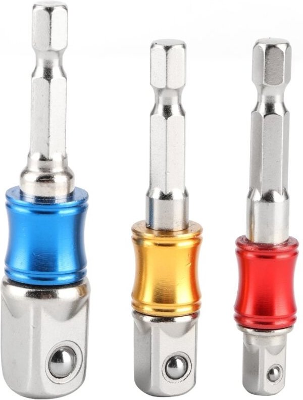 3PCS / Set Hex Bit Bit Adapter Drive Electric Impact Drill Bit / 4in 3/8in / 2in Typ C Is The Replacement Plan Is a Repl...