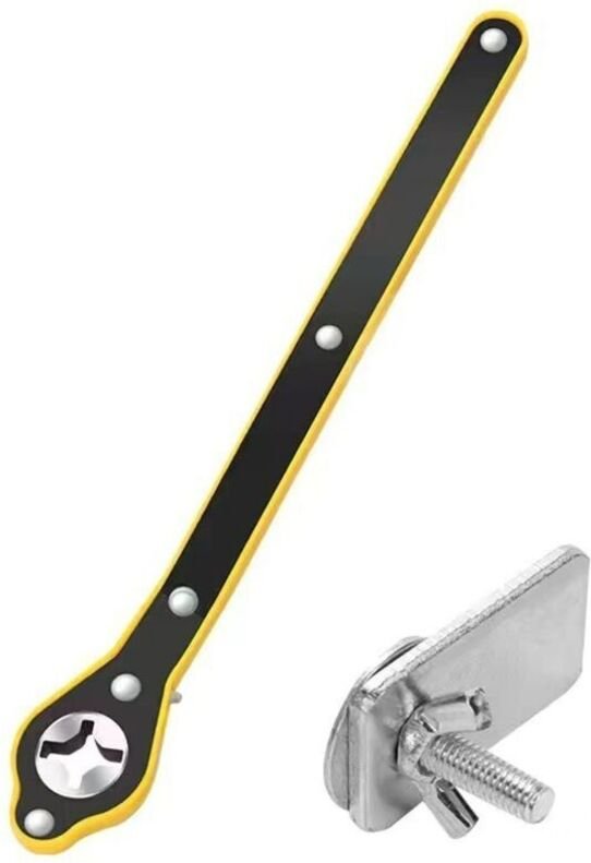 Verstellbarer Kfz-Schraubenschlüssel – Ratschenschlüssel für Scherenwagenheber, Reifenbolzenschlüssel, Kfz-Schraubenschl...
