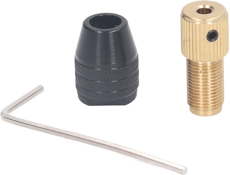 Drehbohrfutter, 3-Backen-Bohrfutter, Innensechskantschlüssel, gute Kompatibilität 0,3 bis 3,4 mm, selbstspannend für ele...