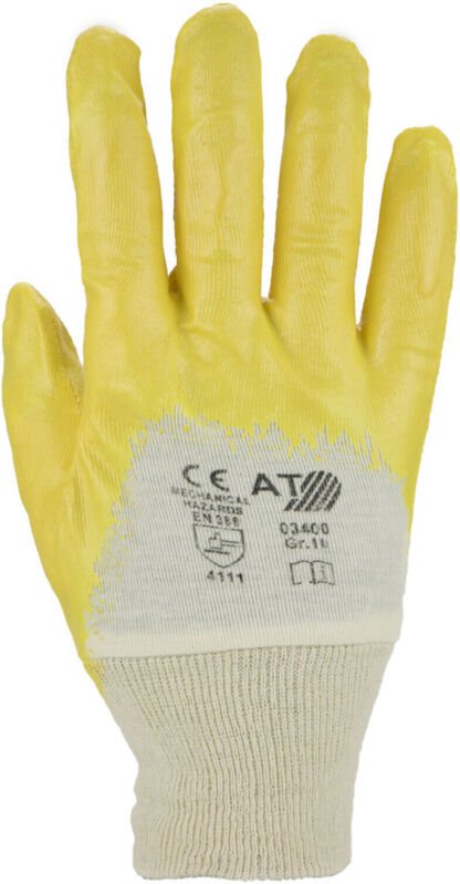 Asatex Handschuh, Nitril, Gr. 9, gelb 12 Stk