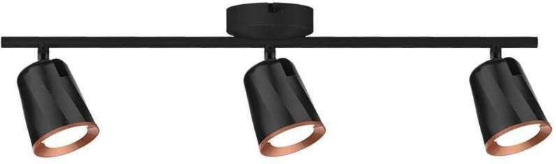 V-tac - LED-Wandleuchten mit Tripple Head - Schwarz - IP20 - 15W - 1620 Lumen - 3000K