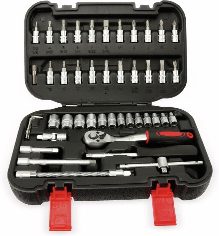 Steckschlüssel-Satz Antrieb 6,3 mm (1/4') 46-tlg.