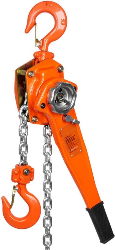 Mophorn - Kettenzug mit manuellem Hebel, 1,5 Tonnen (3300 lbs) – 20 Fuß, G80 verzinkter Stahl, Weston-Bremse, 360°-Haken...