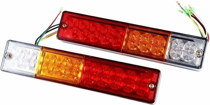 2 Stück 20 LED 12V 24V Hochleistungs-Rückfahrscheinwerfer (Version: 12V)