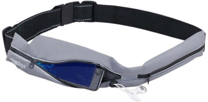 Grey running bag 2 pockets