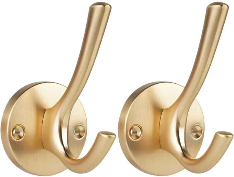 Wandgarderobe und Huthaken, 2 Stück, Kleiderhaken aus massivem Metall, hängende Kleiderhaken, Handtuchhalter für Küche, ...