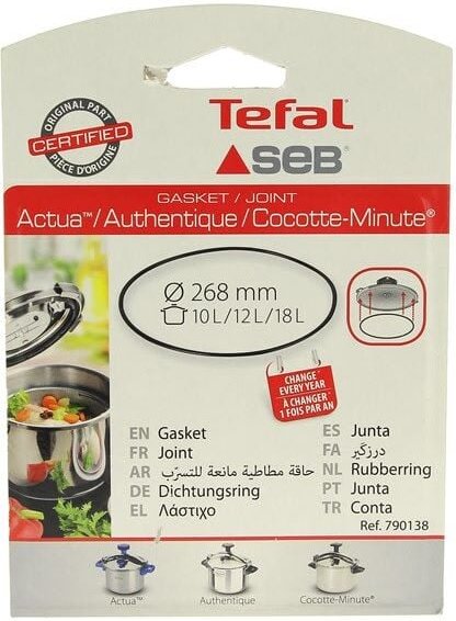 Dichtung 10l a 18l alu/inox d=268, 790138 für SEB Kochtopf