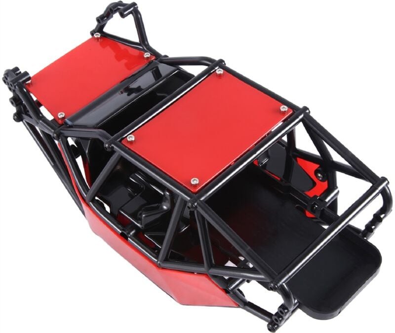 Tlily - Rock Body Shell Chassis Kit für 1/10 rc Crawler Car Axial SCX10 ii 90046 UTB10 Capra, Rot