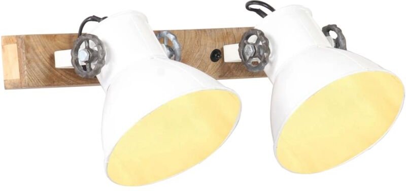 Wandlampe Industriestil Weiß 45x25 cm E27 Vidaxl