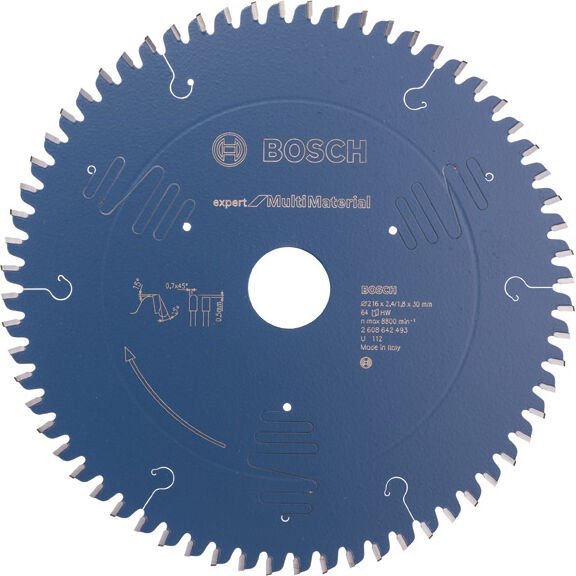 Kreissägeblatt Expert for Multi Material, 216 x 30 x 2,4 mm, 64 - Bosch