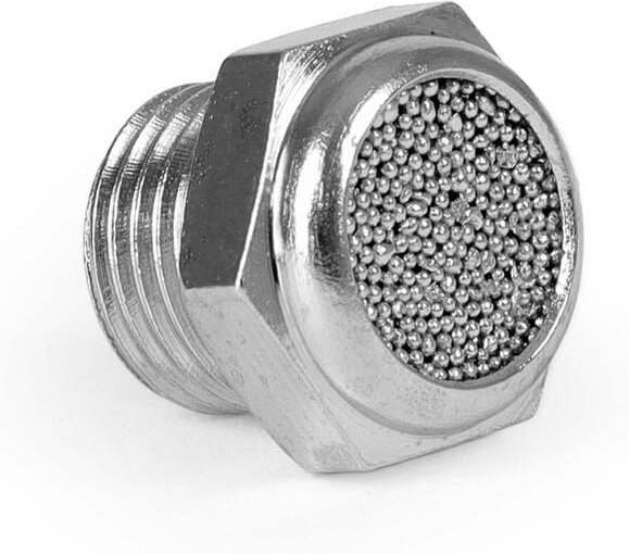 Wiltec - Ersatzteil für Airbrush Kompressor AS196 / AS196A / AS189 – Ansauggeräuschdämpfer– Sintermetallfilter – für Air...