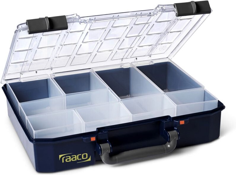 CarryLite 80 4x8-9 Sortimentskoffer (b x h x t) 337 x 79 x 278 mm Anzahl Fächer: 9 Inhalt 1 - Raaco