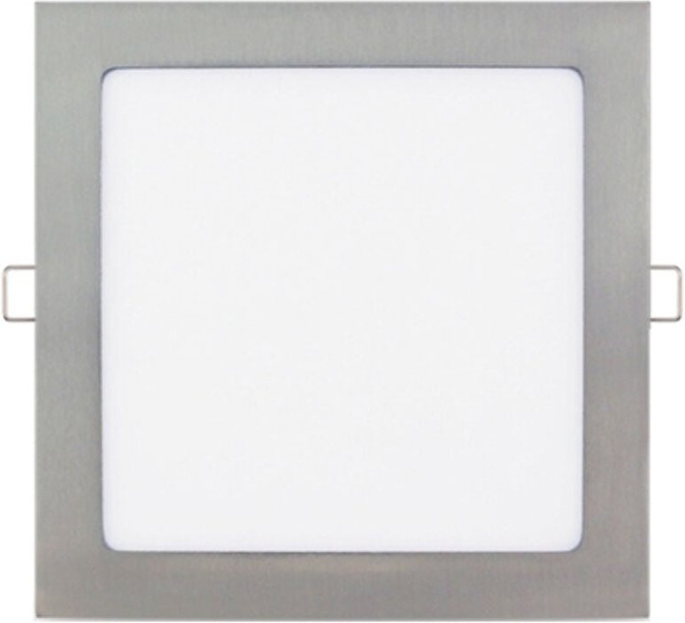 Iluminashop - 18W quadratisches LED-Einbaudownlight Nickel 6000K lm5521 Ledme