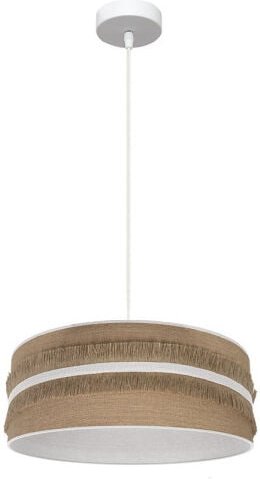 Fabrilamp - Hängeleuchte natalia 1xe27 weiß/seidenweiß regx40x40 cm