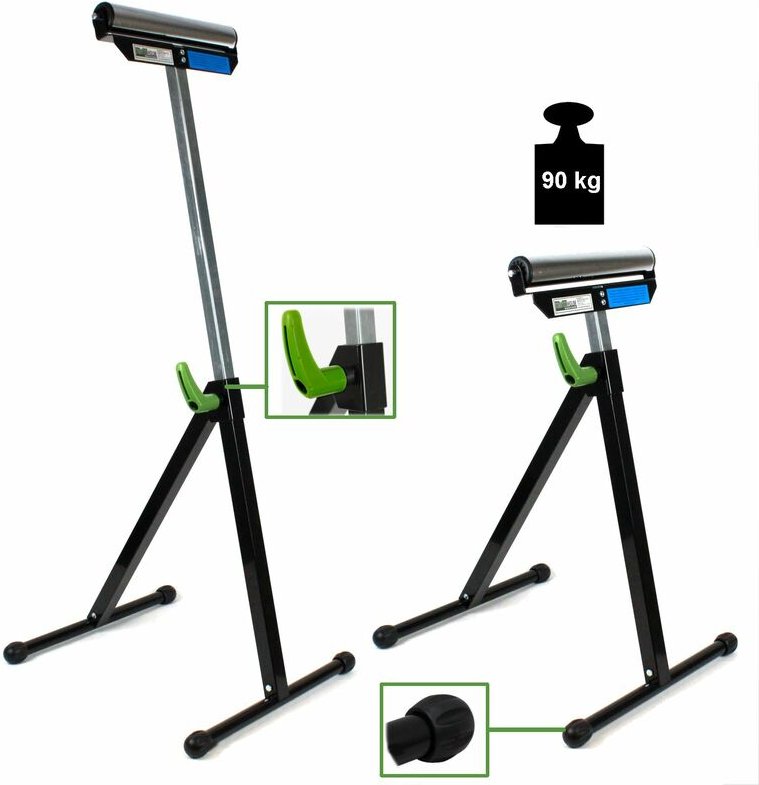 Rollenbock 90 kg höhenverstellbar bis 109cm 30 cm Rollenbreite klappbar Schnellverschluss