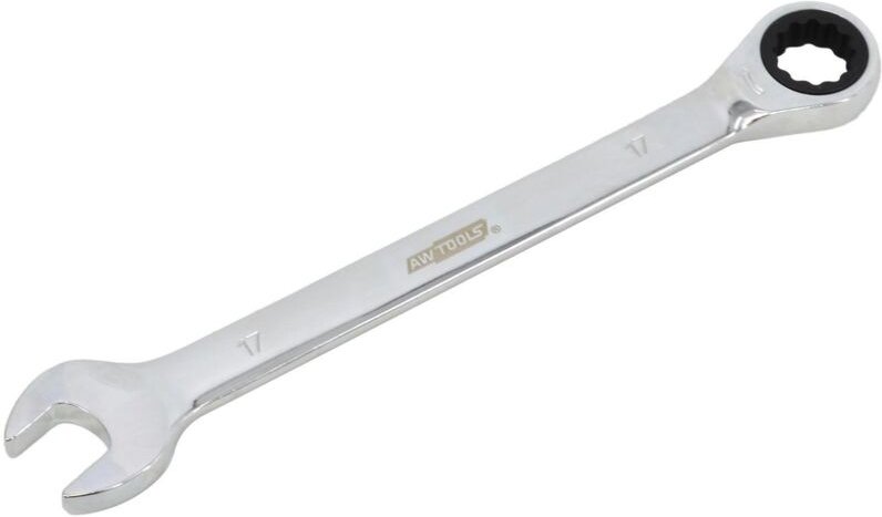 AWTOOLS Ratschen-Kombinationsschlüsselsatz, 6-teilig, 8-19 mm, mit Schalter