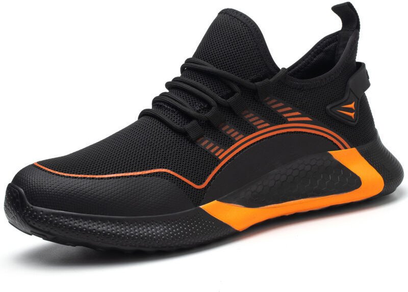 Sicherheitsschuhe, leichte, bequeme, rutschfeste Sicherheitsschuhe für Damen und Herren, Arbeitsschuhe mit Stahlkappe (O...