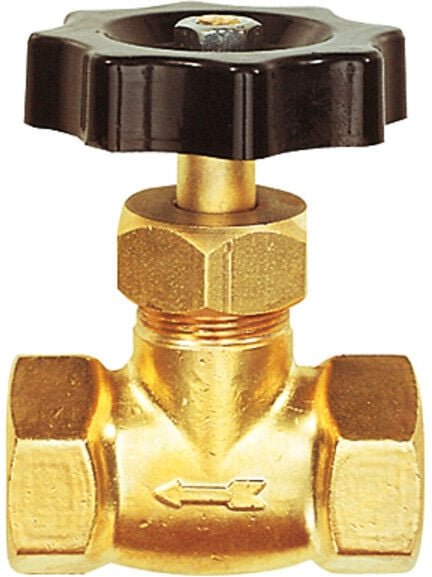 Nadelventil, Messing, mit Feinregulierung, g 1/2 ig, dn 4 - Riegler