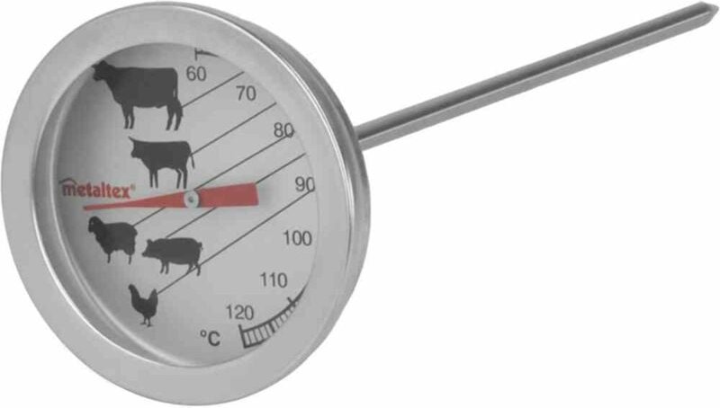Metaltex - Braten-/Grillthermometer Edelstahl