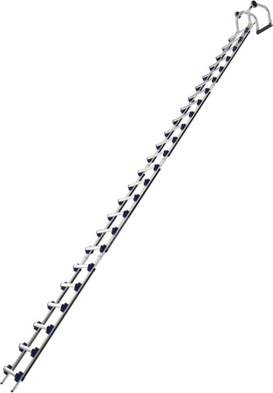 Tubesca Comabi - Evoklip-Leiter mit TUBESCA-Haken - Schrittlänge 390 mm - Höhe 6.30m - 02453739