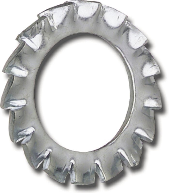 No Brand - Fächerscheibe aussengezahnt ø M6, Sicherungsscheiben DIN6798A, Stahl verzinkt