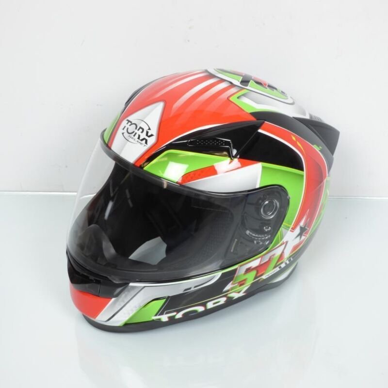 Integralhelm Torx für Zweiräder Torx Größe XS Billy 2 57 grün rot
