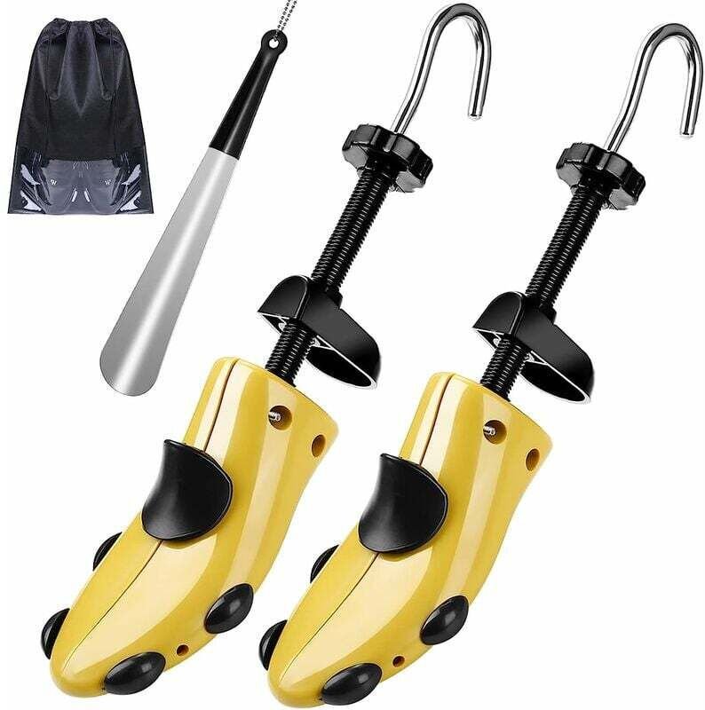 Schuhspanner für Damen und Herren, 4-Wege-Schuhspanner, Schuhspanner für verstellbare Länge und Breite mit Schuhlöffel