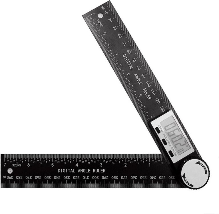 Winkelmesser, Winkelmesser, 15 Zoll/400 mm digitaler Winkelmesser, LCD-Digital-Winkellineal mit ZERO/HOLD&REVIEW/LOCK-Fu...