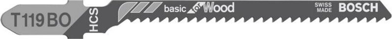 Stichsägeblatt t 119 bo Basic for Wood, 100er-Pack - Bosch