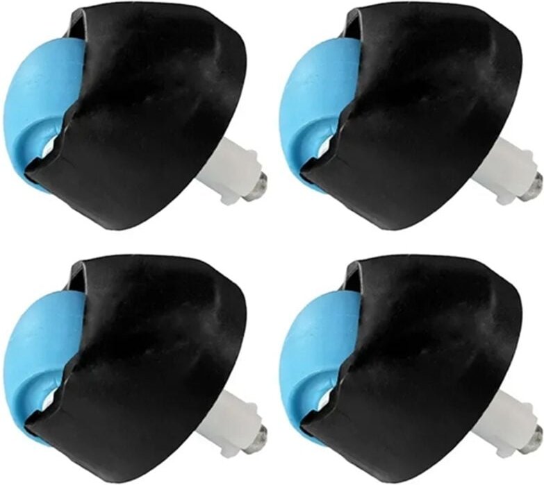 4 Stück Universalrad für Kehrmaschinenzubehör