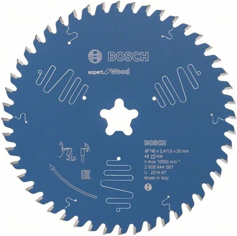 Kreissägeblatt Expert for Wood 190 x 2,4 mm, 48 - Bosch