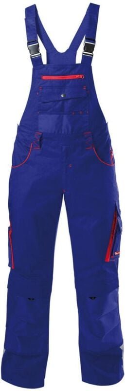 Thumbnail - H-Latzhose 24, blau/rot,Gr.48 - Fortis