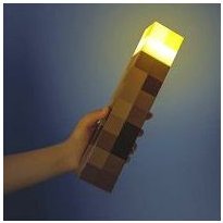 Minecraft LED-Schreibtischlampe mit Taschenlampe, Spiel-Nachtlicht, Heimdekoration