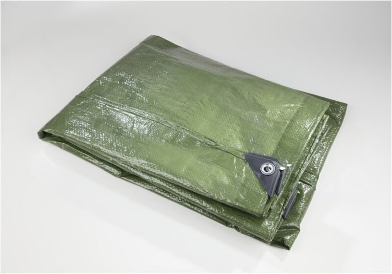 Berger&schröter - Gewebe-Abdeckplane 5 x 6 m 140g/m² grün