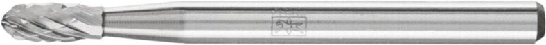 Pferd - Kleinfrässtift Form o tre D.3mm Kopf-L.7mm Schaft-D.3mm hm Verz.3 Plus