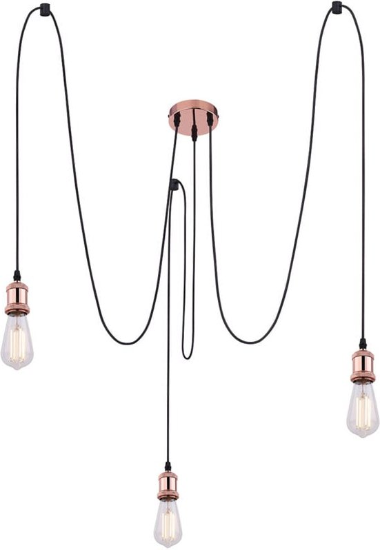 Hängeleuchte - Oliver - kupferne - seil - ø 12cm - E27 - - Globo