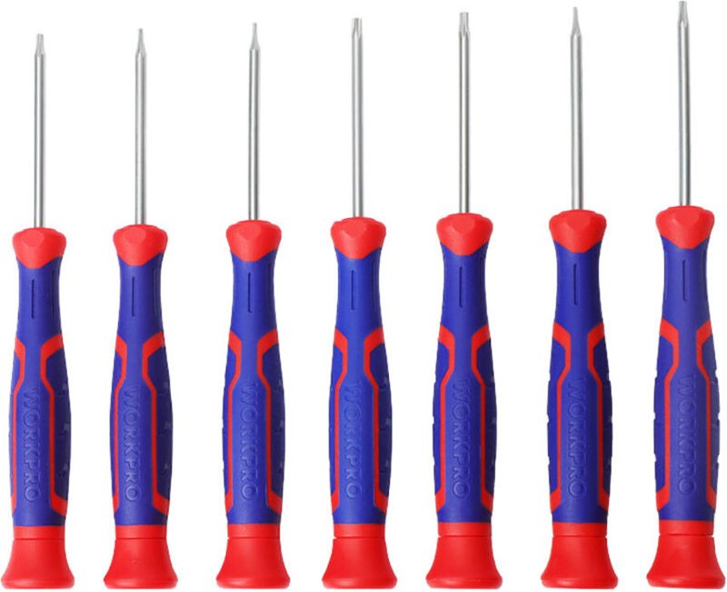 Set mit 7 Workpro Präzisionsschraubendrehern (Torx)