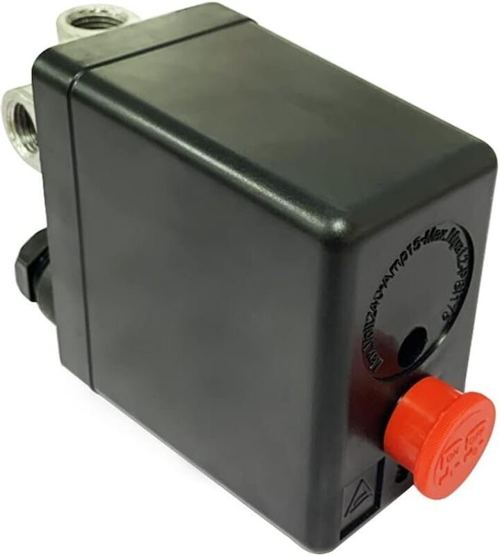 Druckschalter-Steuerventil für Luftkompressor, 90–120 PSI, 240 V
