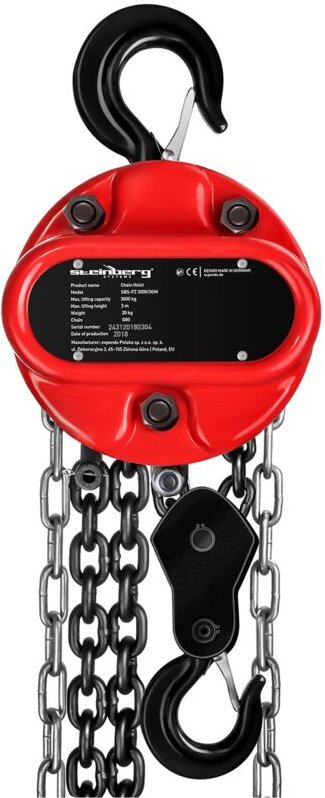 Windenkettenwinde Kettenzug 3 T / 3 m